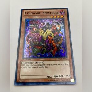 YU-GI-OH! Evilswarm Azzathoth Card; 1st Edition; HA07-EN050; SUPER RARE.